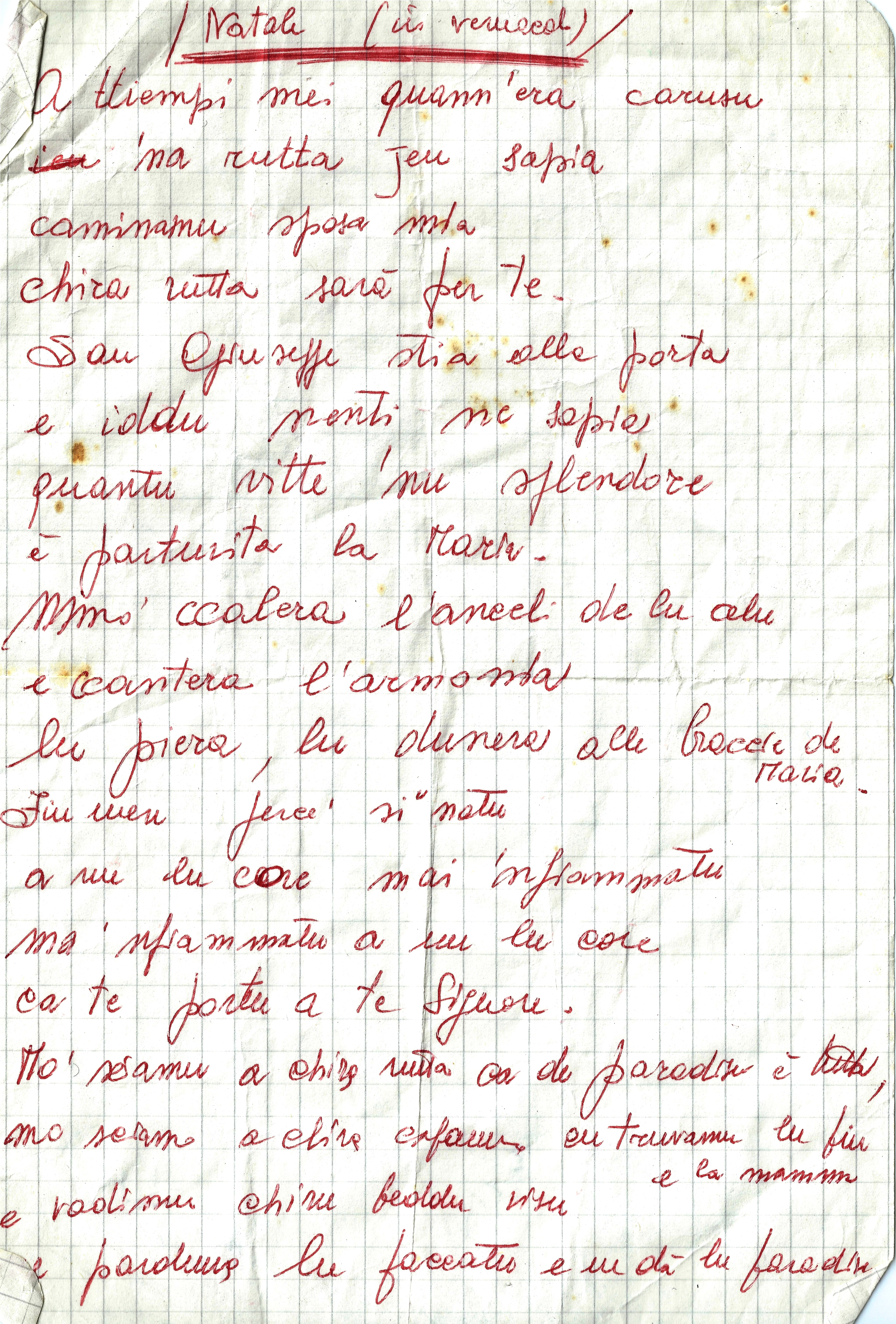 Poesie Di Natale In Dialetto Tarantino.Natale In Dialetto Tricasino Alberto Colangiulo